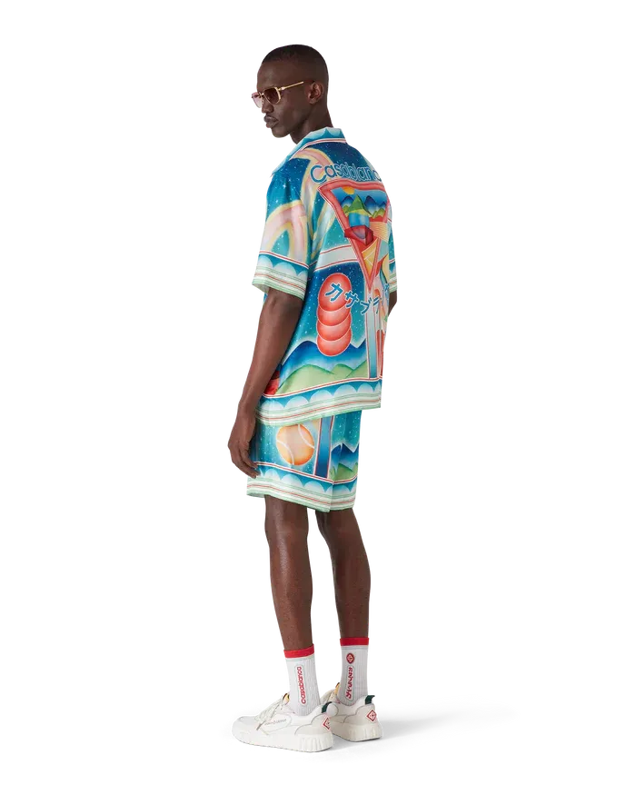 Galaxy Court Short Sleeve Silk Shirt - Image 2