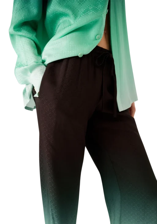 Gradient Ping Pong Jacquard Trousers