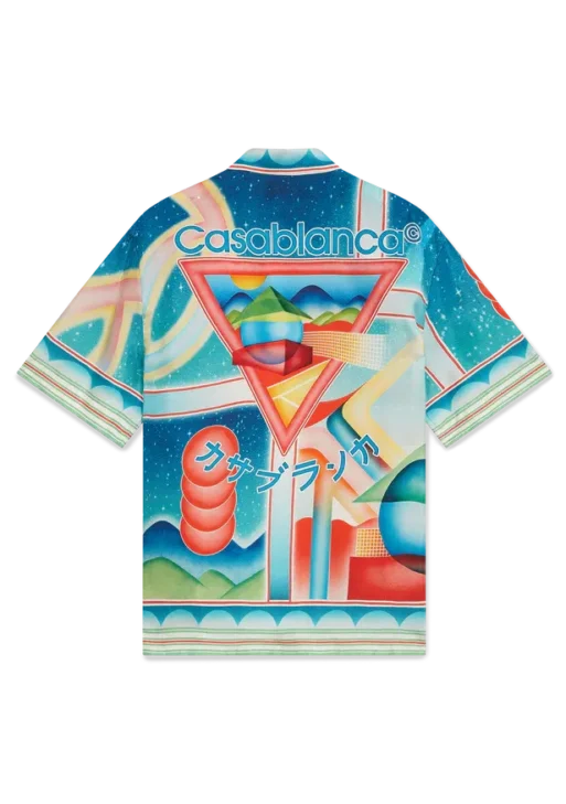 Galaxy Court Short Sleeve Silk Shirt