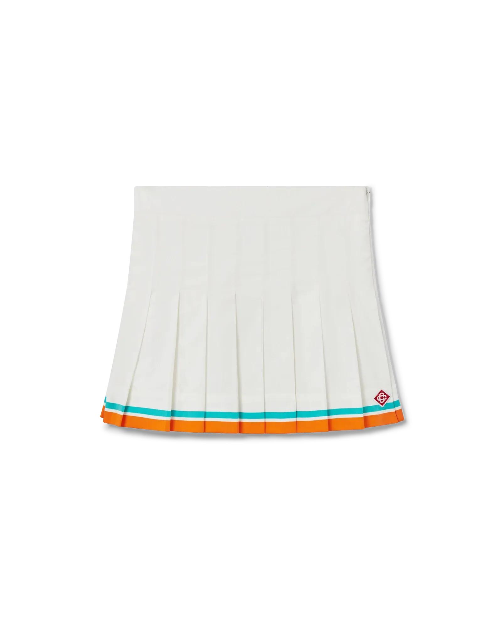 Tennis Stripe Pleated Skirt
