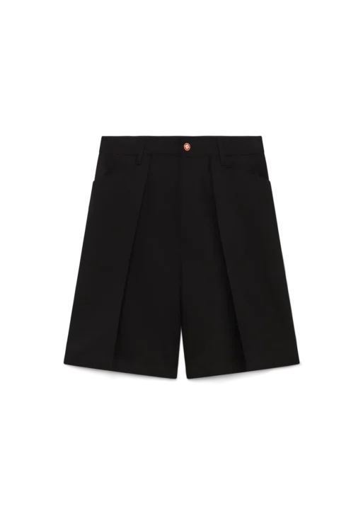Wool Pleated Tailored Shorts