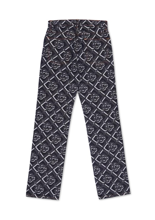 Denim Monogram Classic Straight Leg Jean