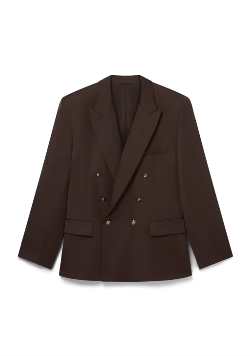 Wool Double Breasted Jacket