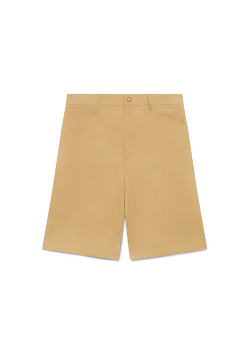 Cotton Pleated Shorts