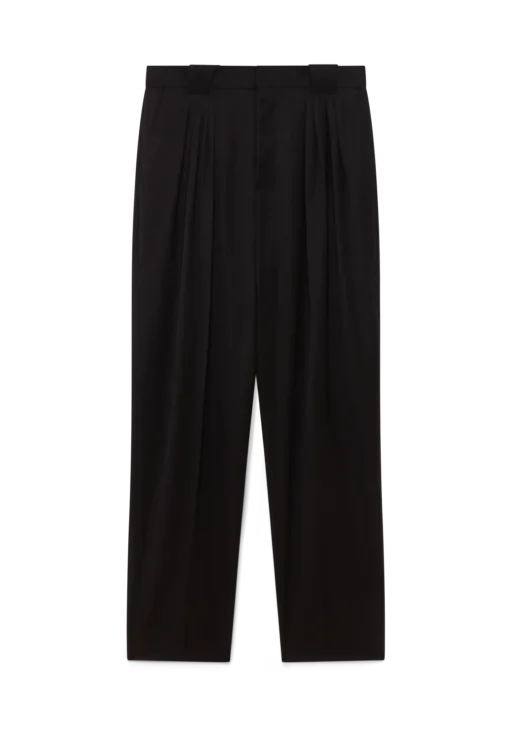 Wool Five Pleat Tailored Trousers