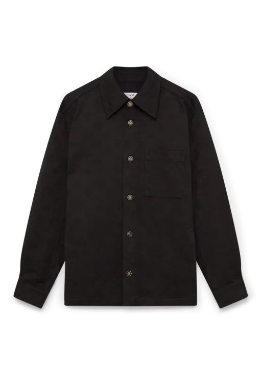 Black Monogram Denim Overshirt