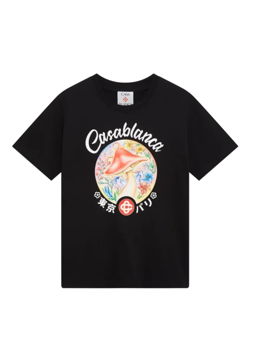 Mushroom Emblem Short Sleeve T-Shirt