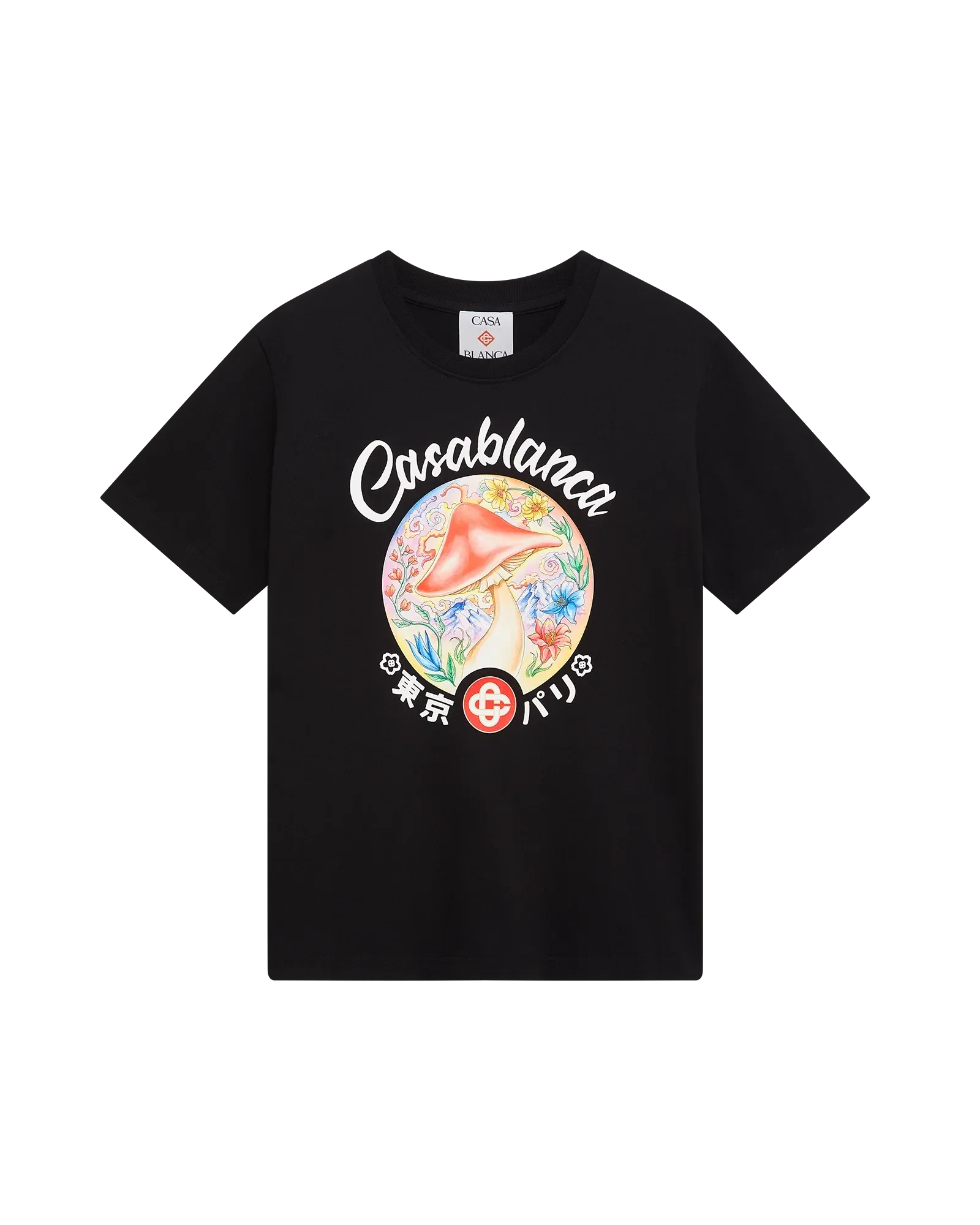 Mushroom Emblem Short Sleeve T-Shirt