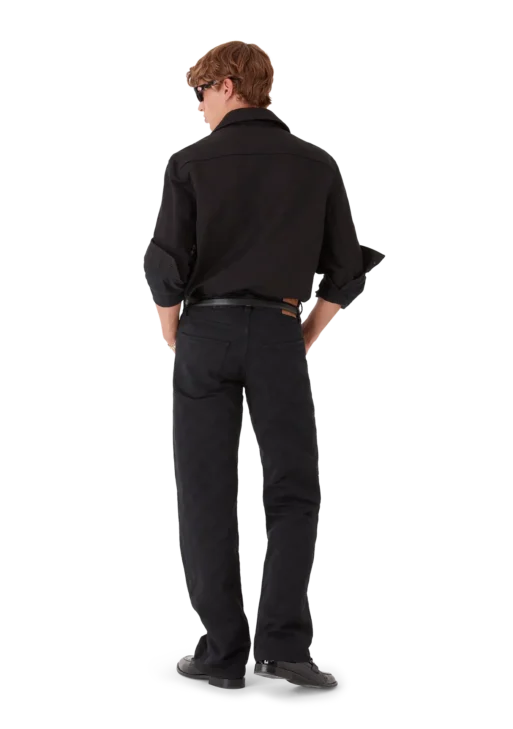 Black Monogram Denim Overshirt