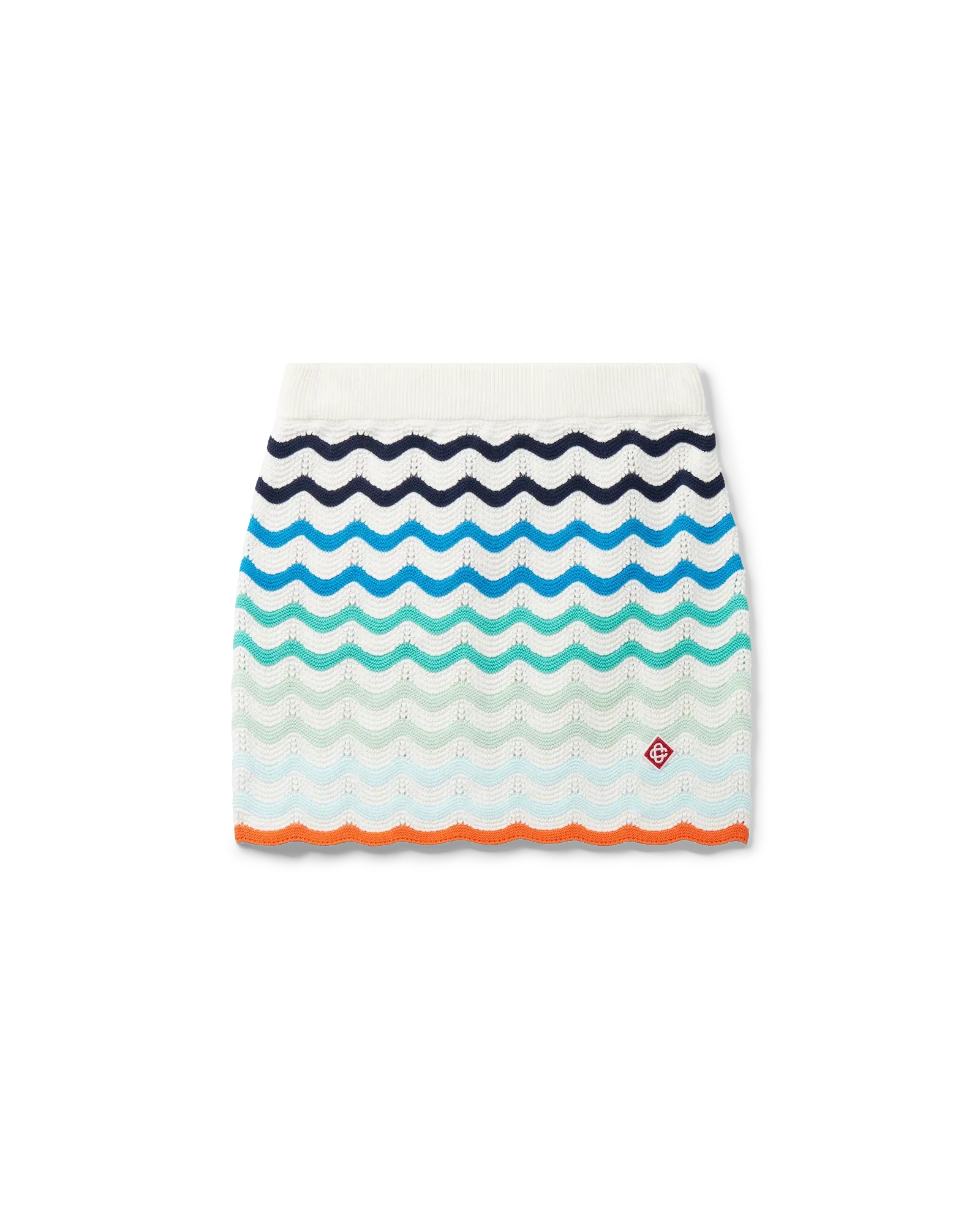 Gradient Wave Crochet Skirt
