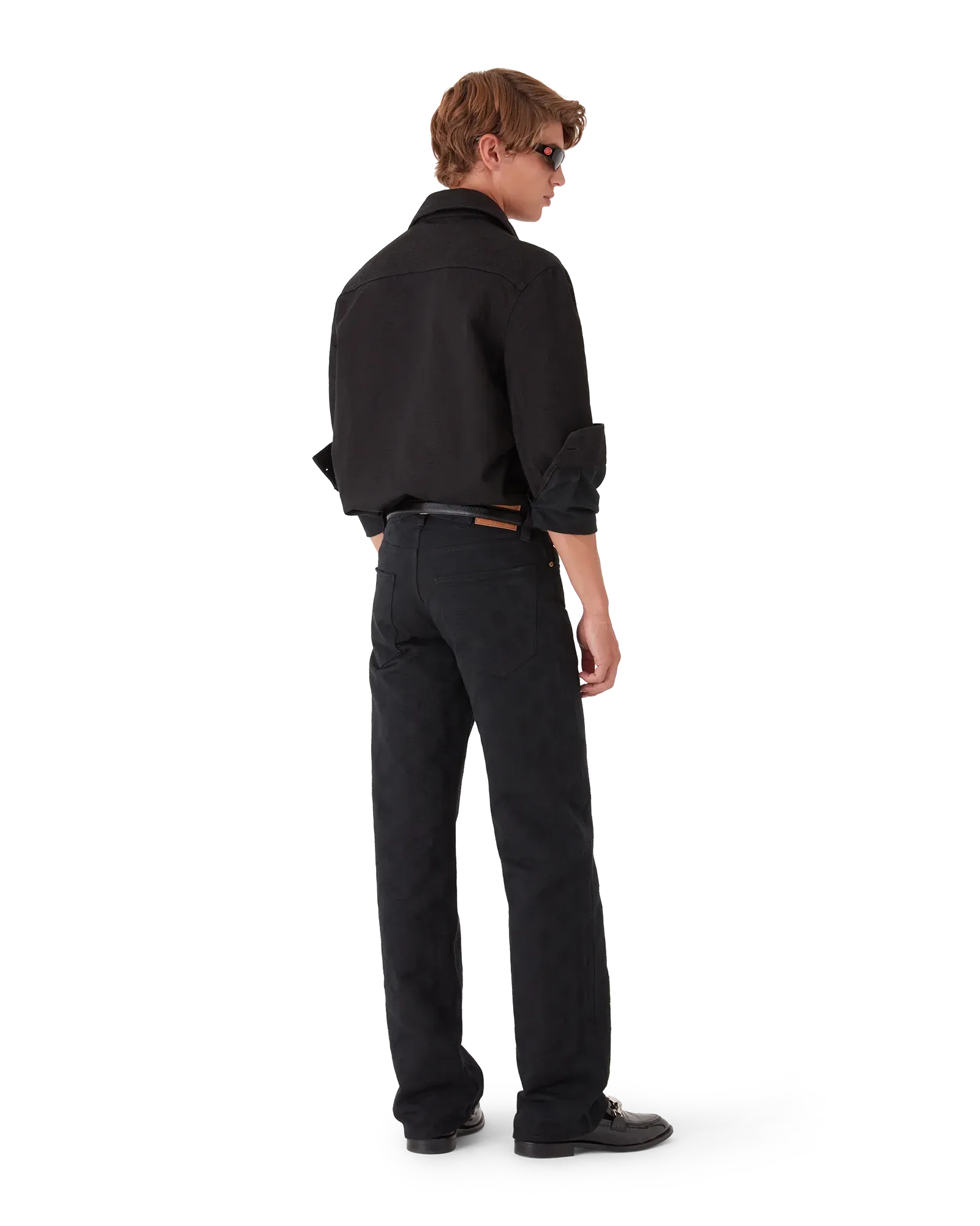 Denim Monogram Straight Leg Jeans - Image 3