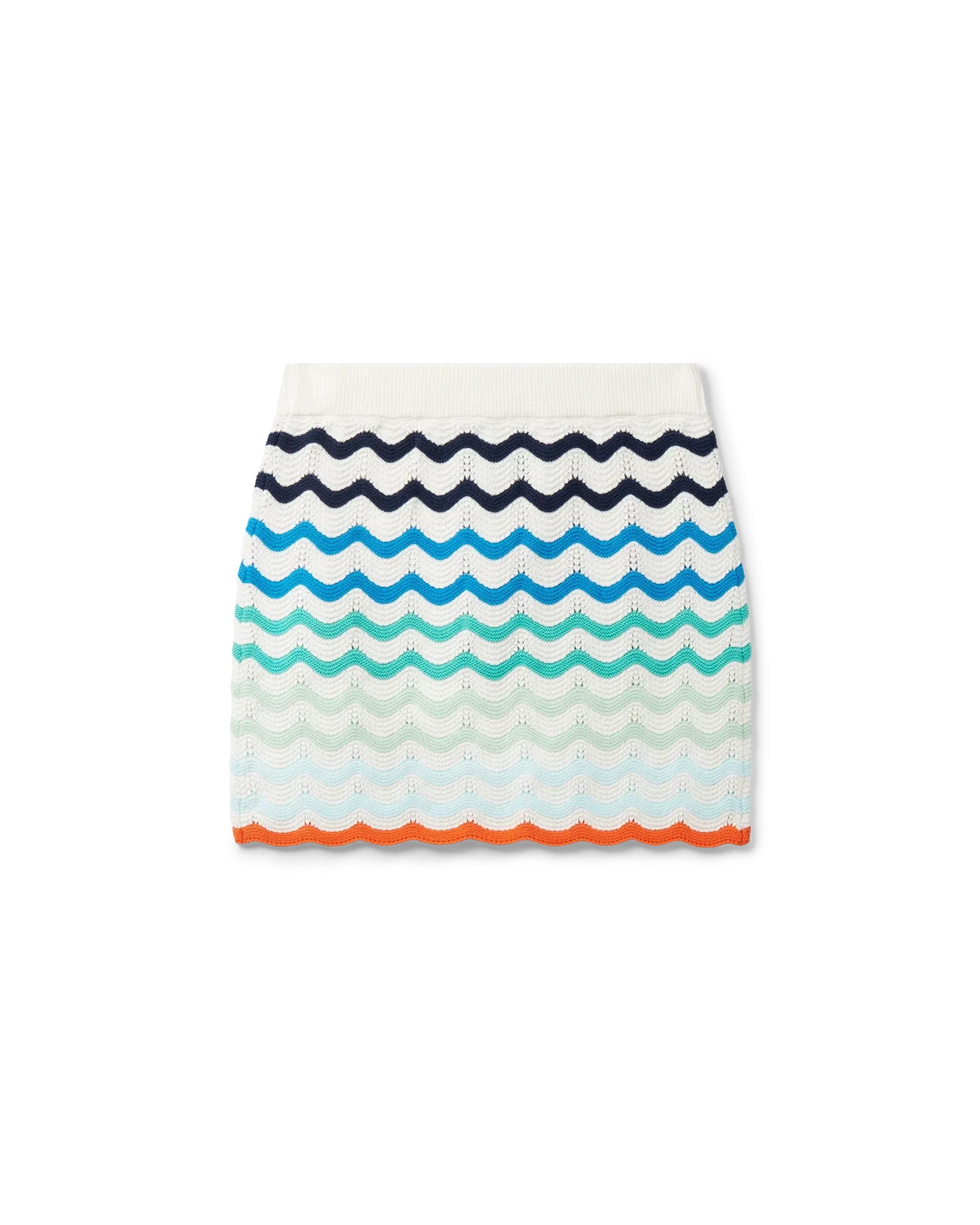 Gradient Wave Crochet Skirt