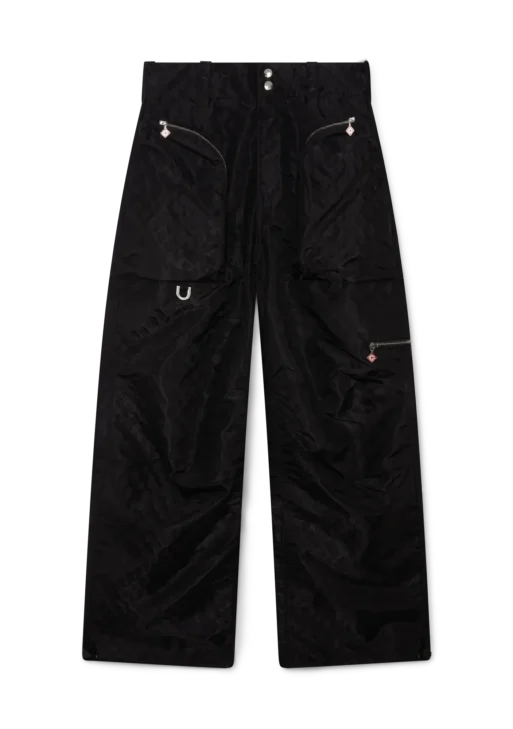 Nylon Jacquard Cargo Trousers