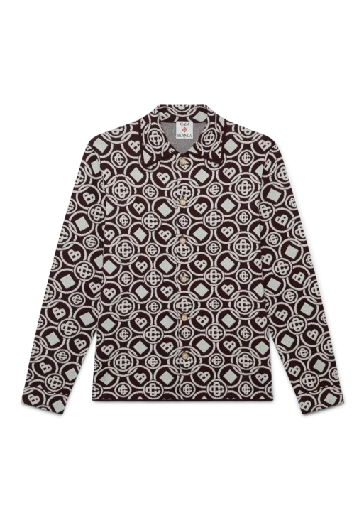 Monogram Cotton Knit Shirt