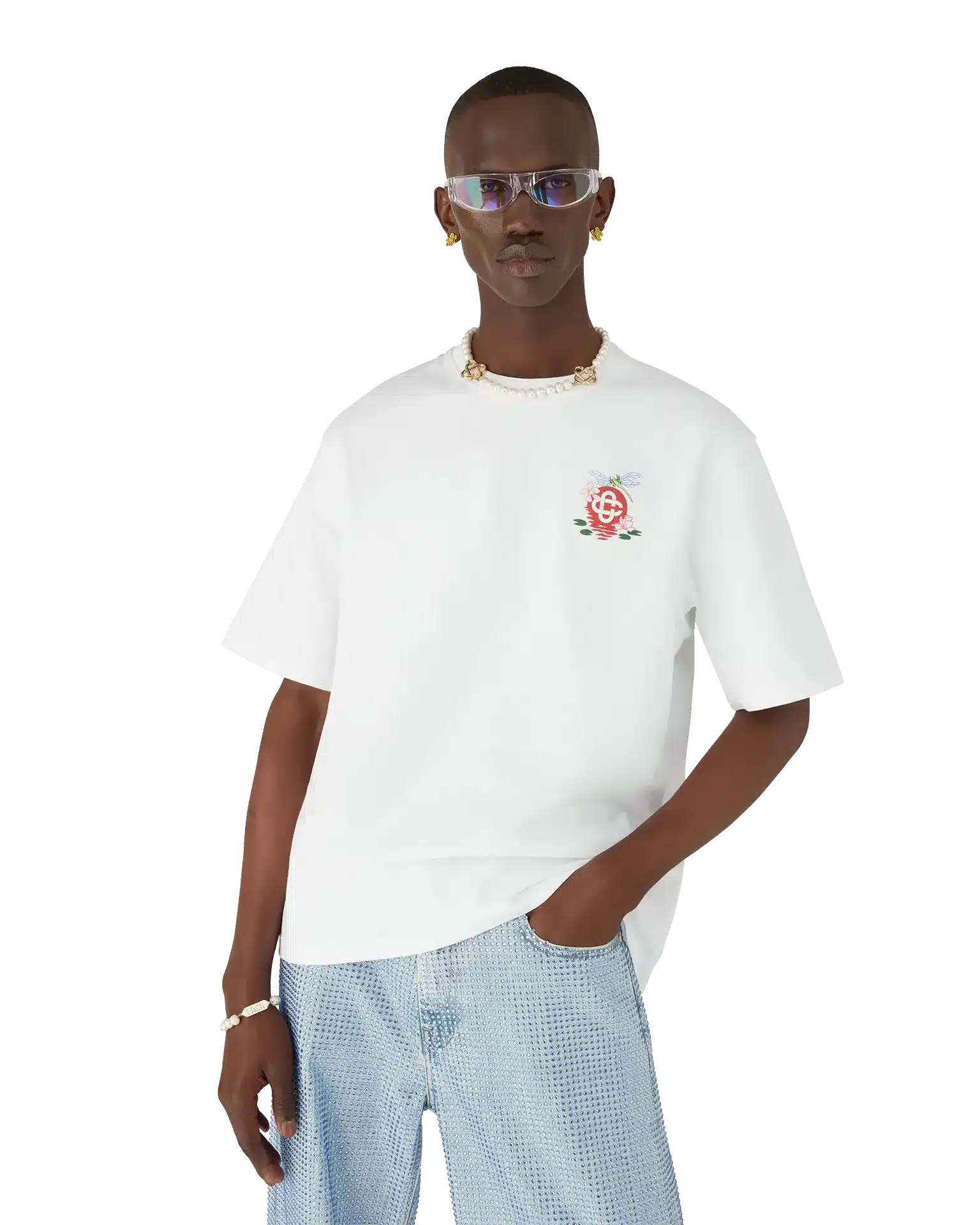 Dragonfly Floral Oversized Short Sleeve T-Shirt - Image 4