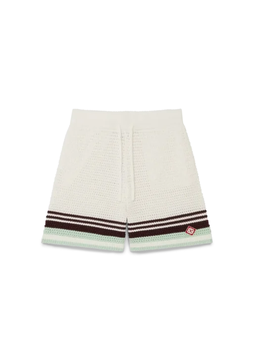 Tennis Cotton Crochet Shorts