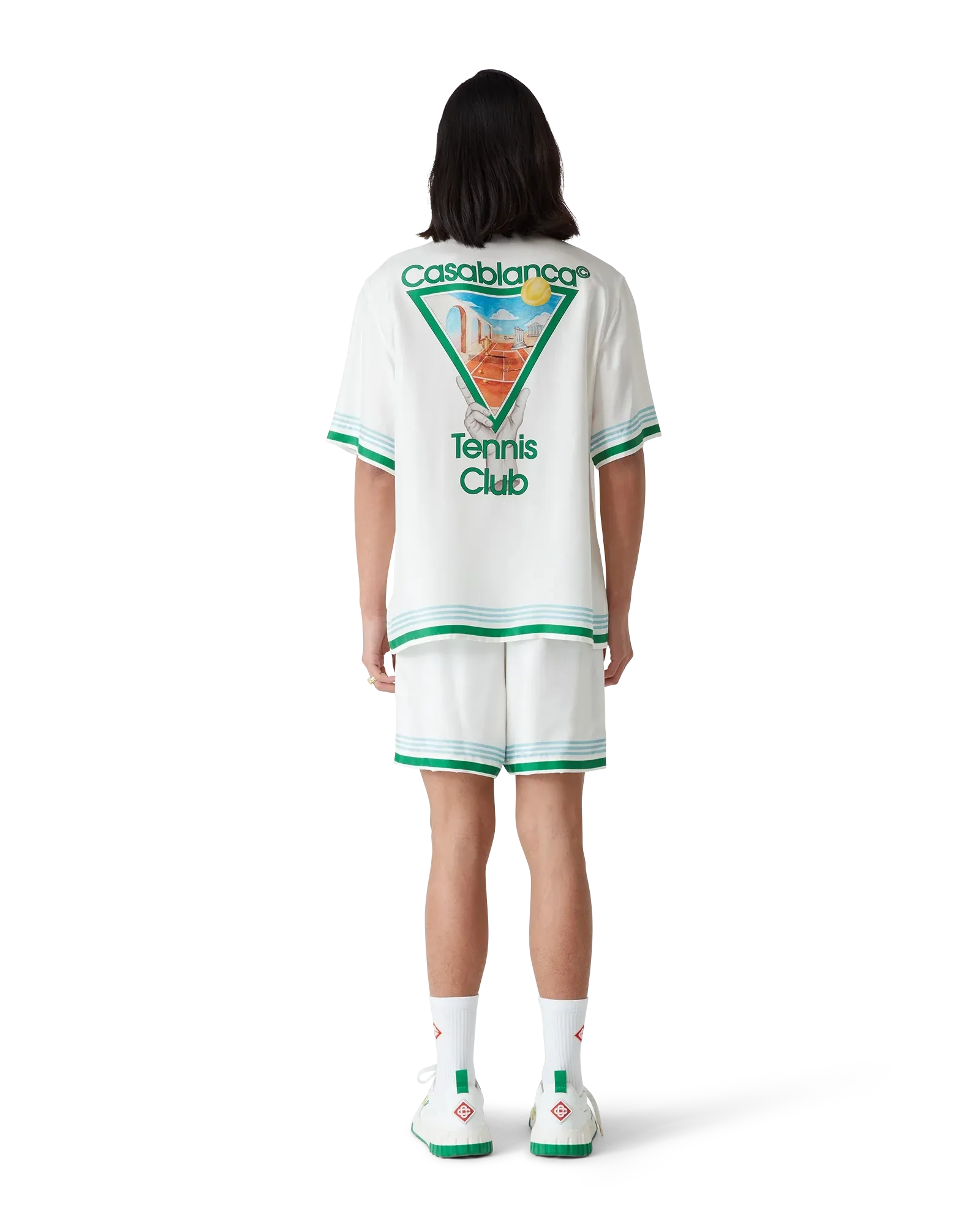 Metaphysical Tennis Icon Short Sleeve Silk Shirt - Image 1