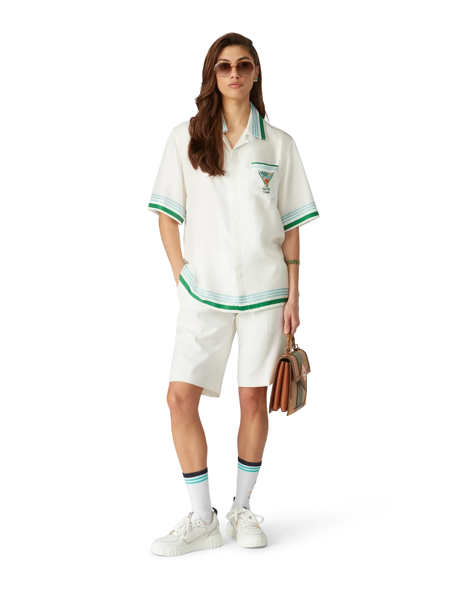 Metaphysical Tennis Icon Short Sleeve Silk Shirt - Image 3